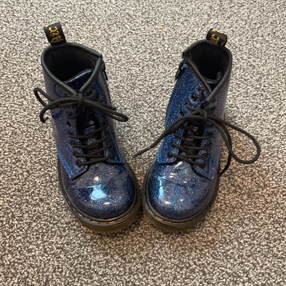 Glitter Blue Dr Martens 9c